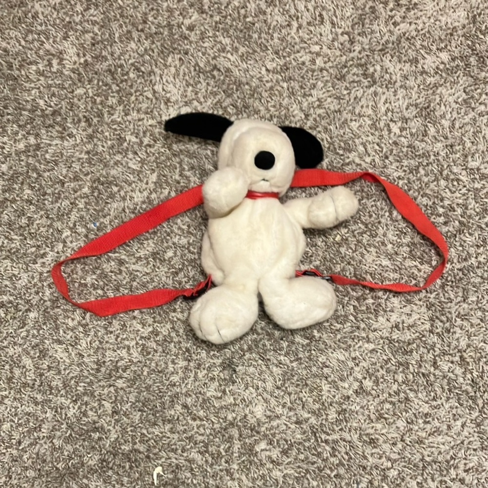 Peanuts Snoopy Plush with Red Doghouse Tag